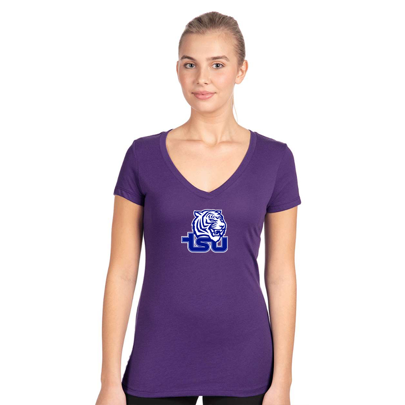 Women's Tennessee State Tigers  Next Level V-Neck T-Shirt